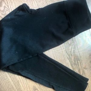 Spandex assets side mesh black leggings